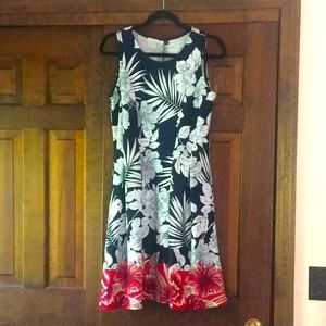 Tash & Sophie - knit A-line dress.